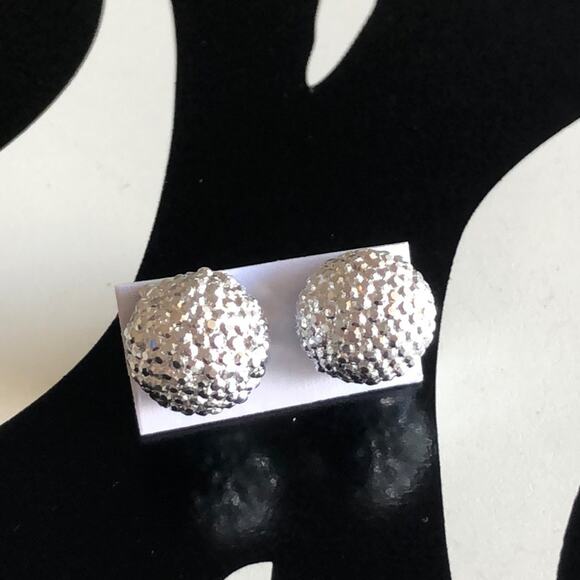 4 for $20 Silver Textured Stud Earrings - Picture 1 of 4